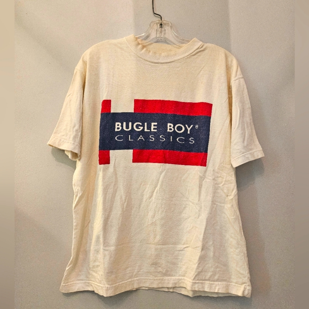 Vintage Bugle Boy Classics Graphic T-shirt | Size Large